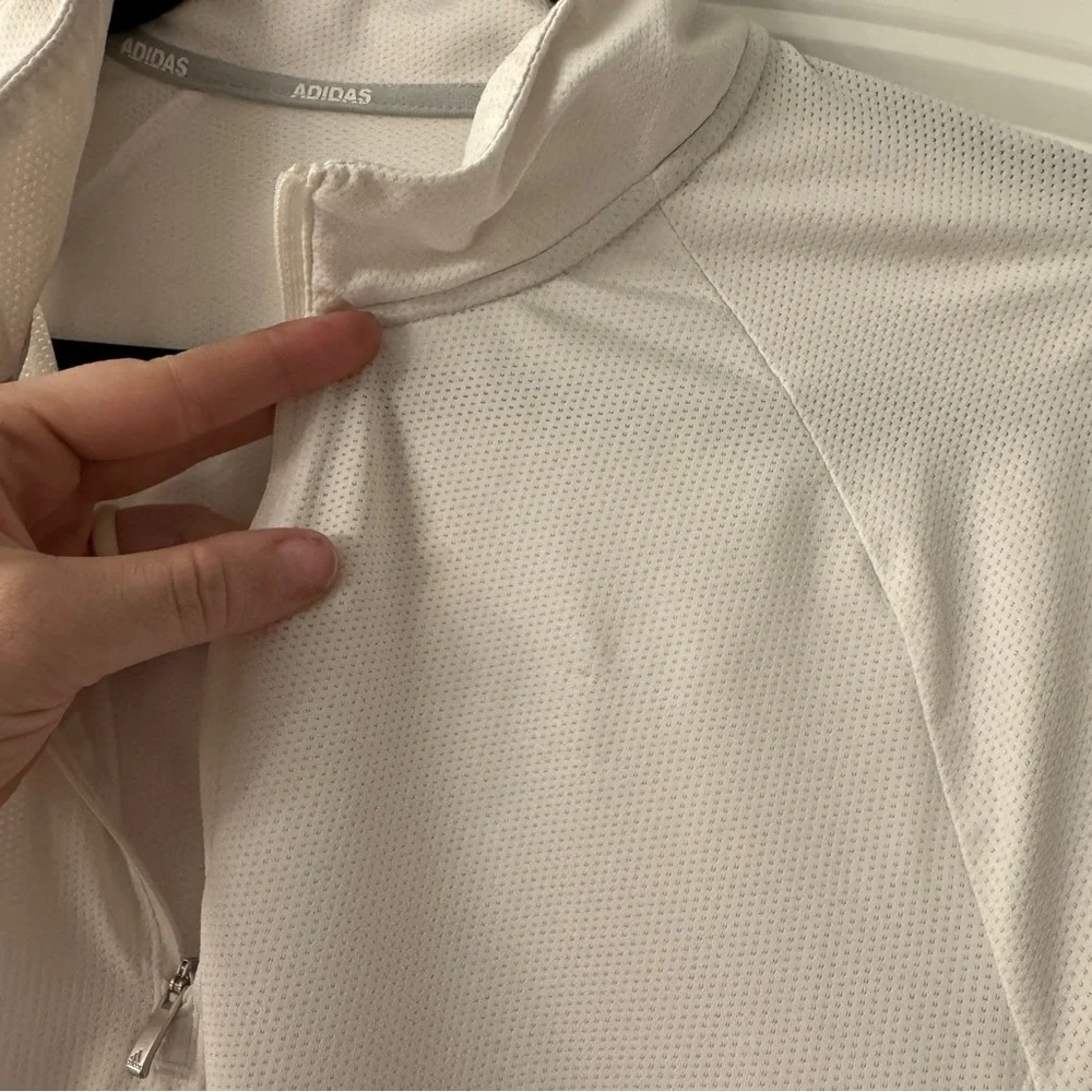 Adidas‎ White Quarter-Zip Pullover golf